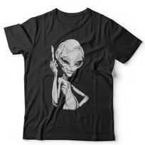 Alien TShirt Middle Finger UFO Unisex Retro Vintage Humour Novelty XXXXL