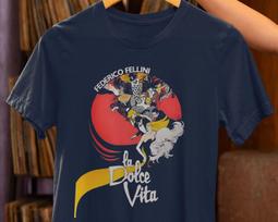 La Dolce Vita T-Shirt – Federico Fellini Italian Cinema Tee 3XL