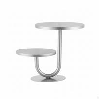 2 pakopų deserto stovas Metalinis Dvigubas Torto Stovas Laisvai pastatomas Cupcake Laikiklis Vakarėlių Šeimininkams, white