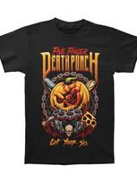 Five Finger Death Punch Halloween Got Your Six T-Shirt (Large) Black-220g 3XL