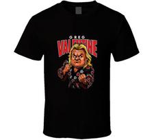 Greg The Hammer Valentine Retro Wrestling Legend Caricature Unisex T-Shirt S