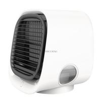 Air Cooler Fan Mini Desktop Air Conditioner with Night Light Mini USB Water Cooling Fan Humidifier Purifier Multifunction Summer balta