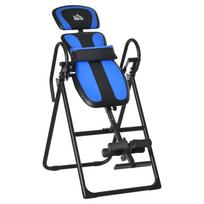 Foldable Gravity Inversion Table, Back Therapy Fitness Bench, with Soft Ankle Cushions, for Home 132 x 71 x 145 cm
