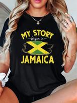 My Story Began In Jamaica T-shirt XL