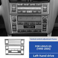 Carbon Fiber Center Console Control Panel Trim for Lexus GS 1998-2005 Interior Moulding One Size juoda