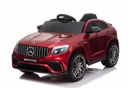 Elektromobilis vaikams Mercedes GLC 63S 4x4, raudonas dažytas, vienvietis