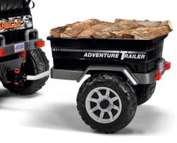 Priekaba PEG PEREGO JOHN DEERE ADVENTURE TRAILER juodas