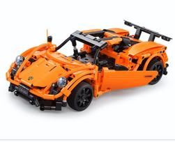 Statybinis konstruktorius Sportinis automobilis Porsche Orandžinis Elements R/C CADA