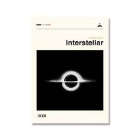 Pulp Fiction Retro Poster Interstellar Starship Mid Century Art Prints Jaws Canvas Painting Abstratc Wall Pictures Bedroom Decor 21cm×30cm NoFrame