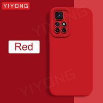 Xiaomi Poco M4 Pro 5G dėklas Minkštas skysto silikono dangtelis Xiomi POCO M4 Pro Pocophone M4Pro 5G telefono dėklai For POCO M4 Pro 5G raudona