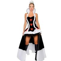 Juodas seksualus karalienės kostiumas, Helovino kostiumas, uniformos pagunda, cosplay karalienės kostiumas one size fits all juoda
