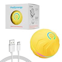Smart Gravity Bouncing Ball: Electric Pet Toy for Self-Play and Boredom Relief Single Pack white