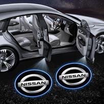 2 vnt. Automobilio durų projektoriai Ženklelis LED Sveikinimo šviesa Nissan Nismo Qashqai X J10 J11 Trail Tiida Teana Skyline Juke X-trail Almera Nissan