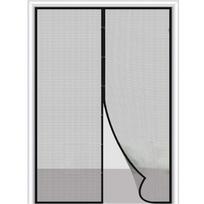 Magnetic Snap Screen Door Curtain, Polyester Meshes Frame Hook, Fit Door Up To 210cm 110X210CM