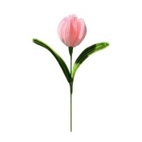 Completed Pipe Cleaners Tulip Flowers Handmade Artificial Flower Craft Gifts for Women Mother Wife on Mother's Day Valentine's Day Birthday šviesiai rausvos spalvos