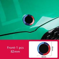 BMW automobiliui 50-mečio logotipas Priekinės variklio dangčio emblema 82mm + Galinis ženklelis 74mm + Ratlankio gaubtelis 68mm + 56mm Vairo lipdukas 45mm visiems BMW
