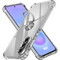 Coque Silicone - BOOLING - pour Samsung Galaxy A57 5G - avec Anneau Argenté Rotatif 360 Degrés