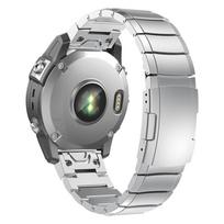 QuickFit 26mm 22mm Titanium Metal Watch Strap For Garmin Fenix 7 7X Pro 5 5X 6 6X/Epix Pro (Gen 2)/MARQ/TACTIX Easy Fit Band QuickFit 26mm sidabras