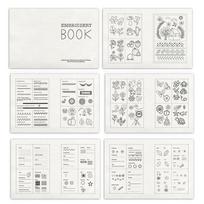 Creative Diy Stitch Book Handcrafted Embroidery Stitch Books Sewing Book Embroidery Sewing Kit With Patterns Book For Beginners 20*20cm
