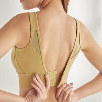 Plus Size High-Impact Sports Bra with Push-Up & Beautiful Back Design - Shockproof, Quick-Dry Yoga Tank Top L