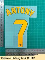 Real Betis Special Edition Kids' Jersey Number Letter Heat Transfer (A+, 25-26)