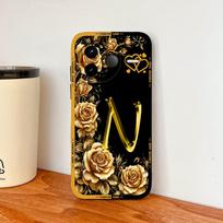 For Poco F7 Pro F7 Ultra F6 Pro Case Luxury Rose Letters Soft Liquid Silicone Phone Shell For Xiaomi Poco F 6 Lightweight Cover Poco F7 Ultra