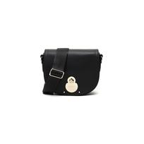 Longchamp Le Pliage Logo Leather Messenger Bag Crossbody Shoulder Bag Women Bags Black 1395HNA001 Basic Set (Bag+Dust Bag)