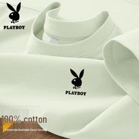 PLAYBOY Vyriški 2026 m. laisvalaikio kvėpuojantys trumparankoviai marškinėliai XL gray