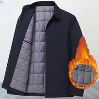 Warm Padded Parka Men's Winter Jacket Coat Thermal Winter Jacket Men Business Casual Blazer Coat Men Autumn Luxury Outwear L
