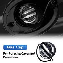 ABS Fuel Tank Cap Cover for Porsche Macan Cayenne Panamera 911 718 - Exterior Accessory One Size juoda