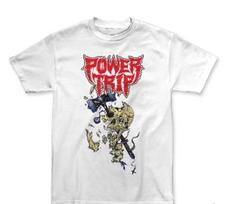 Power Trip Hammer Skull Heavy Cotton White All Size Unisex Shirt S
