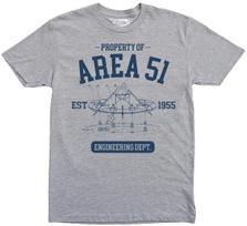 Property of Area 51 t-shirt Engineering department Alien UFO Engineer Space XXL