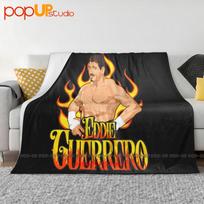 Eddie Guerrero Feel The Heat Ultra-Soft Blanket Quilt Winter Sofa Cover Bed Covers Size: 75*100cm, Weight: 230 GSM