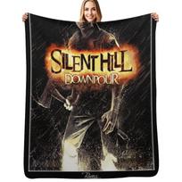 Silent Hill DownPour - Box Art Cover (Original) - Brazz Throw Blanket Stylish Warm Blanket for Living Room Bedroom Size: 75*100cm, Weight: 230 GSM