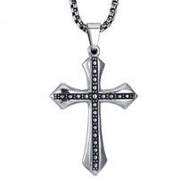 Cross Cross Clavicle Chains Stainless Steel Cross Choker Pendant Cross Necklaces  Unisex StyleC