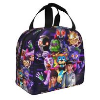 F-Fnaf S-Security B-Breachs Insulated Lunch Bags for School Office  Waterproof Thermal Cooler Bento Box Women Men One Size