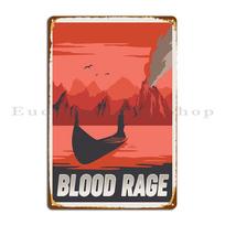 Blood Rage Board Game Minimalist Travel Poster Style Gaming Art Metal Sign Personalized Cinema Wall Decor Club Tin Sign Poster 20X30CM