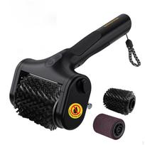 Illuminated Grill Brush HeatResistant Electric Quiet Barbecue Cleaner for Double Head