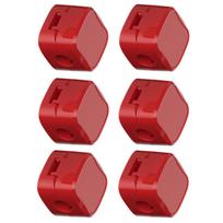 Magnetic Cord Clip Desktop Cable Organizers for Desk Nightstands and Various Electronic Devices raudona