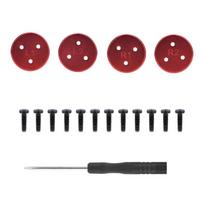 4pcs Protection Cover Motor Bottom Dustproof  Anti-Wear Metal Pad for DJI Avata 2 Drone Accessories raudona