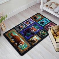 Futuristic Panda Frames Pattern Rug Floor Mat for Living Room or Bedroom Soft and Comfortable Carpet a Gift for Birthday and Holiday. 40x60cm( 15x23in )