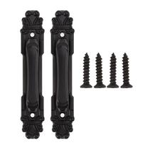 2pcs Black Barn Door Handle Sturdy Sliding Door Handle Rustic Heavy Duty Door Handle  Garage