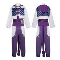 Halloween Stage Performance Costume for Adults, Dark Themed Outfit for Costume Parties L violetinė