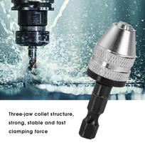 2pcs 1/4 Inch Drill Chuck Adapter 0.3-6.5mm Quick Change Adapte  Electric Screwdriver 1