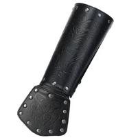 Children's Men's Viking Style Embossed Wolf Head Wrist Guard Medieval Knight Cosplay Costume Prop Geometric Bracelet Pattern