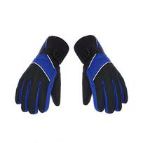 Soft Ski Anti-cold Gloves Anti-splash Water Thickened Finger Mittens Unisex Windproof Gloves  Women mėlyna