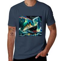 Titanic Ice And Rough Seas Tshirt Basic Tee Shirt For Everyday Outfit S