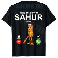Humor Graphic Tung Tung God Sahur TShirt Y2k TungSahur Calling Funny Fishing Brainrot Joke Boys Meme TShirt Novelty Tee Gifts S