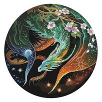 11CT Needlework Dragon Patterns Series Handcrafts Cross Stitch Kits Stamped Embroidery Canvas Sets for Wall Decoration