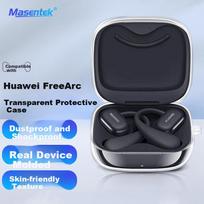 Masentek Earphone Protective Case for Huawei FreeArc Bluetooth Charging Case Soft TPU Storage Accessory Anti-Drop Clip 2 Transparent